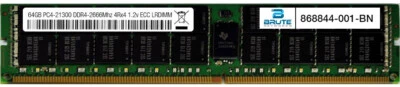 868844-001 - HP Compatible 64GB PC4-21300 DDR4-2666Mhz 4RX4 1.2v ECC LRDIMM - Image 1 of 3