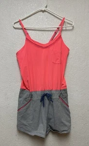 Ivivva Lululemon Camp Hardly Wait Shelf Bra Tank Top Romper Shorts Gray/Pink 14 - Picture 1 of 7