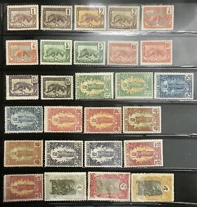 French Congo #YT27-YT41 Mint CV€404.50 1900-1904 [Papier Épais/Mince][35-49]