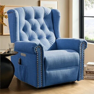 Swivel Rocker Recliner Chair Power Reclining Sofa Chair Nursery Glider Chair - Picture 1 of 46