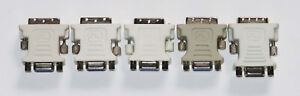 5-Pack Or 4-Pack DVI To VGA Adapters For Any DVI-I Video Card/Computer FREE Ship
