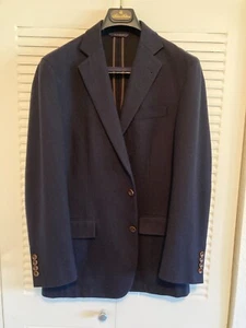 Brooks Brothers 1818 Regent Brushed Wool-Cashmere Sport Coat. 38R. Navy - Picture 1 of 16