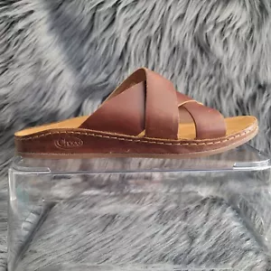 Chaco Women's Wayfarer Leather Slide Sandal - Toffee (Size 7) - Picture 1 of 9