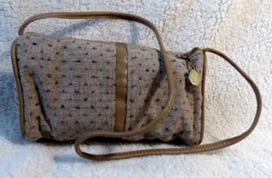 Handbag Purse - Vintage 1987 - Fay Swafford #322 - Linen - Beige/Tan - NEW - Picture 1 of 2