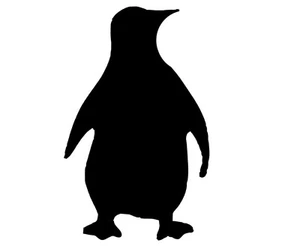 4" X 6.8" Penguin Vinyl Decal Sticker for Car Door Home Window Wall Table Laptop - Picture 1 of 2