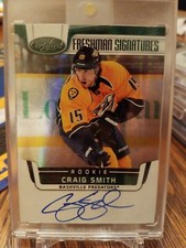 2011-12 Certified Panini SSP Rookie Craig Smith Freshman Signatures Auto...
