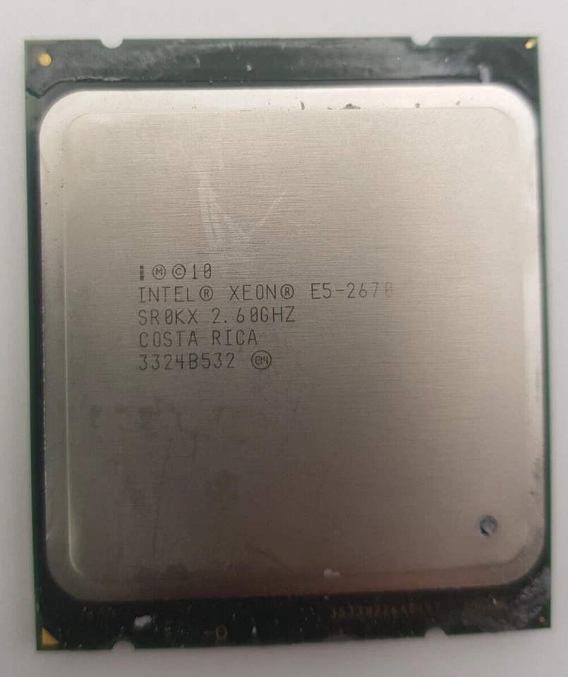 LOT OF 7 Intel Xeon E5-2670 SR0KX Eight-Core 2.6GHz LGA2011 CPU (OFFERS WELCOME) - Image 1 of 2