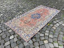 Handmade rug, Area, Turkish, Vintage, Wool rug, Bohemian rug | 3,5 x 6,8 ft 