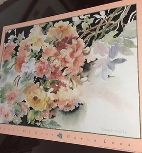 Nancy Lund, “Shades Of Rose “” Unsigned , 1989, Poster Unframed. Mint Condition. - Picture 1 of 12