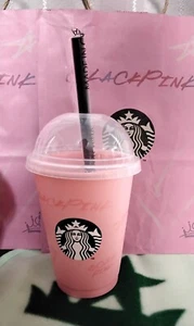 Blackpink Starbucks Reusable Cup Tumbler Authentic Asia New Free Shipping - Picture 1 of 4