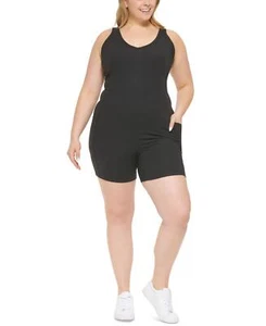 calvin Klein Womens Performance Plus Size Strappy-Back Active Romper PF2X8056 2X - Picture 1 of 3