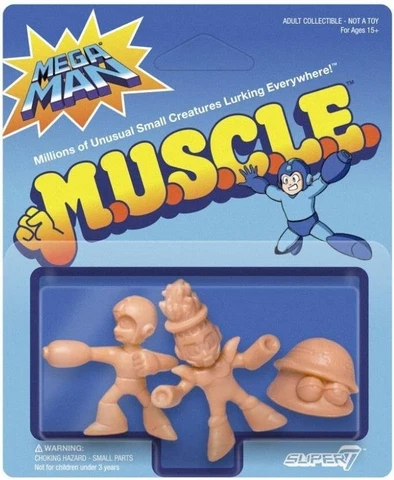 Mega Man M.U.S.C.L.E. Pack B Firing Mega Man Fire Man Metall Mini-Figures Cover