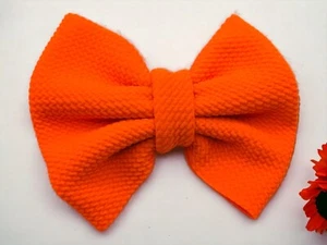 Hair Bows Girls Girl Bow Headband Pigtails Pigtail Clip Hairbow Purple Pink  - Picture 1 of 17