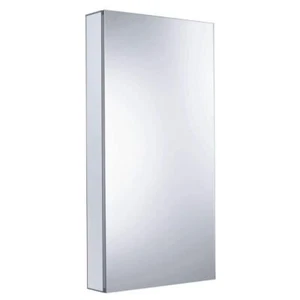 FINE FIXTURES Medicine Cabinet w/ Mirror 20"x40" Aluminum Recessed/Surface Mount - Picture 1 of 6