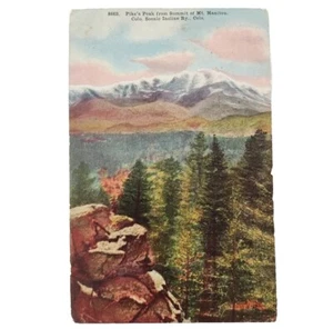 Postcard 1910 Piles Peak Colorado Vtg Mountains Forest 1 Cent Stamp Wall Art  - Picture 1 of 15