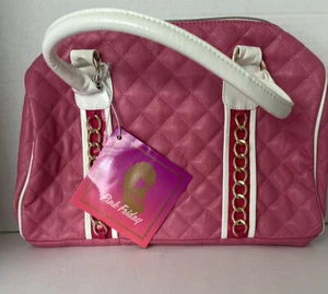 Pink Friday Nicki Minaj Bag, Faux Pink Leather w/ Gold Chain, - Picture 1 of 5