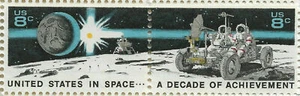 US 1971, Space Achievement, Moon, Joint Pair Scott # 1434-35,VF MNH** (GLM) - Picture 1 of 1