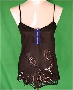 Bnwt Women's French Connection Strappy Top Blouse Xsmall UK8 New Black - Picture 1 of 2