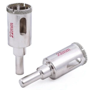 Diamond Core Drill Bit Set 22mm Drilling Holes in Stone Granite Marble Tiles - Picture 1 of 6