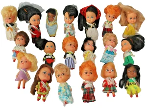 Rare 1960's Mattel Liddle Kiddles Miss World Beauty Pageant Dolls 19 Lot Vintage - Picture 1 of 24