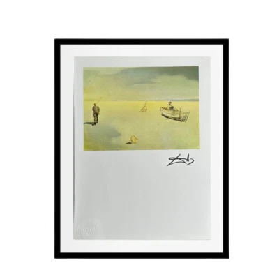 Impresión artística vintage firmada facsímil de Salvador Dalí 1974 - Imagen astral paranoica Foto 1 de 4