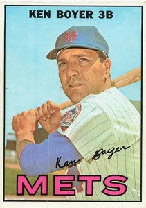 KEN BOYER 1967 TOPPS BASEBALL #105 - Picture 1 of 2