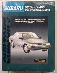 Chilton's Subaru Cars 1985-92 Auto Repair Manual - Picture 1 of 6