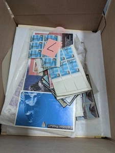 Box of OLD & Many Better Misc Int. Stamps - Many Sheets & Multiples -121 Photos - Picture 1 of 24