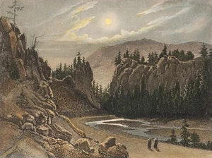 FOLTZ (19.Jhd) nach KÖHLER (*1827), Landschaft bei Schönau, Sst. Romantik - Bild 1 von 5