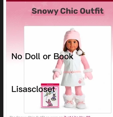 LKnew! American Girl Doll 2008 Snowy Chic Outfit Pink Faux Fur Trim - Image 1 of 4