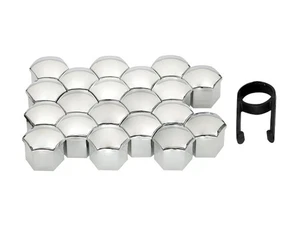 Nakładki na śruby 19 mm, chrom, 20 szt. - Picture 1 of 2