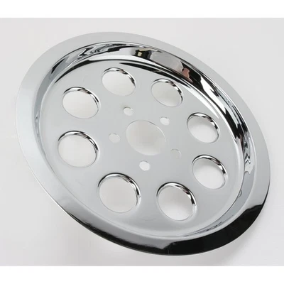 Drag Specialties Chrome Outer Rear Drive-Belt Pulley Inserts - 1201-0539 - Image 1 of 3