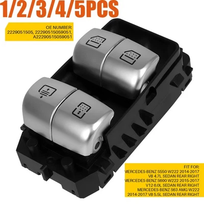 Fit 14-17 Mercedes-Benz S550 W222 Power Window Switch Rear Right Prefect1-5x - Image 1 of 4