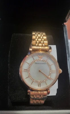 New! Authentic Emporio Armani Women's Watch Ar1909 Rose Gold - Image 1 of 4
