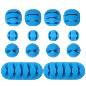 2 Set/20 Drahtwicker -Drahtklemme Kabelorganisator Kabelclip-Organizer - Afbeelding 1 van 11