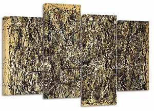 jackson pollock/set of 4 canvas prints/  32"x 20" - Picture 1 of 1