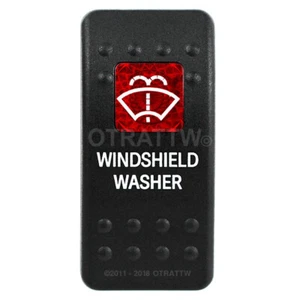 OTRATTW Carling Tech Contura II Rocker Switch, WINDSHIELD WASHER, RED LENS - Picture 1 of 6