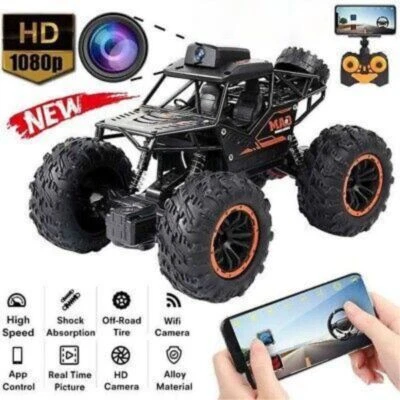 RC-Auto- mit 1080P Kamera WiFi 2.4g Monster Ferngesteuertes Truck Spielzeug Kids - Bild 1 von 4