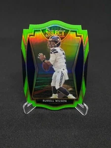 2020 Panini NFL Select Premier #103 Russell Wilson Green Diecut Seahawks - Picture 1 of 2