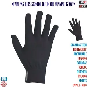 Seamless Winter GLOVES Kids Girls Boys Thermal School Running Warm Cycle Sports - Picture 1 of 12