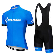 Men Cycling Jersey Set MTB Bike Shirt Bib Shorts Suit Bicycle Uniform Sportswear