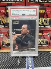 2009 Topps UFC Round 1 Joe Rogan GOLD Rookie Card RC PSA 8