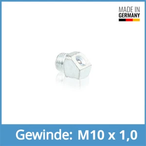 DIN 3405 D2 M10 x 1,0 Stahl verzinkt Trichterschmiernippel Schmiernippel - Bild 1 von 1