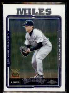 2005 TOPPS CHROME AARON MILES COLORADO ROCKIES #388 - Picture 1 of 2