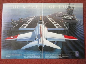9/1992 PUB ROLLS-ROYCE ADOUR F405 TURBOFAN US NAVY T-45 A GOSHAWK TRAINER AD - Picture 1 of 1