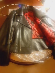Men's $3.5k VALENTINO GARAVANI Black Luxury Leather Biker Jacket US42 IT52 L - Picture 1 of 13