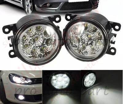 Pair LED Fog Light Lamp For Ford Explorer 2011 2012 2013 2014 15 With LED Bulbs - Image 1 of 4