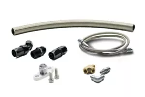 Treadstone 24" 4AN Garrett Borg Warner Turbo Oil Supply & Drain Kit 24OPRO4ANGAR - Picture 1 of 1