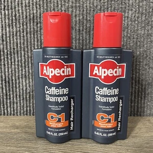 Alpecin 2 Pack Caffeine Shampoo C1 Hair Regrowth Thicker Hair New 8.45 Ounces - Picture 1 of 6