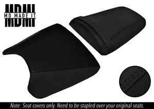 PASST FÜR HONDA CBR 900 RR 93-99 MASSGEFERTIGTER GRIFF VINYL SITZBEZÜGE SET SCHWARZE NÄHTE - Bild 1 von 4
